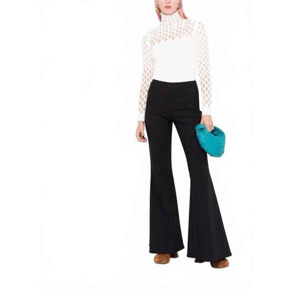 NEW VALENTINO knit and mesh top in white - Picture 1 of 3